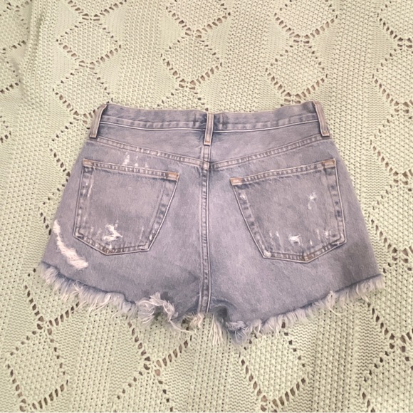 Agolde Women's Parker Vintage Cut-Off Denim Shorts 26 - Picture 9 of 9